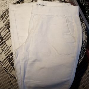 ⏰*LAST CHANCE* CALVIN KLEIN White Linen Cotton Pants